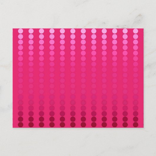 Carte Postale Points satinés - nuances rose fuchsia (Devant)