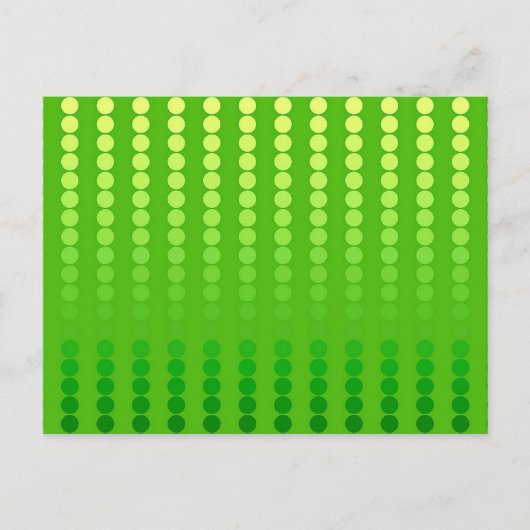 Carte Postale Points satinés - nuances vert citron (Devant)