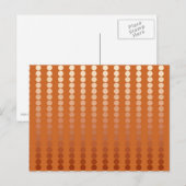 Carte Postale Points satinés - rouille et cuivre (Devant / Derrière)