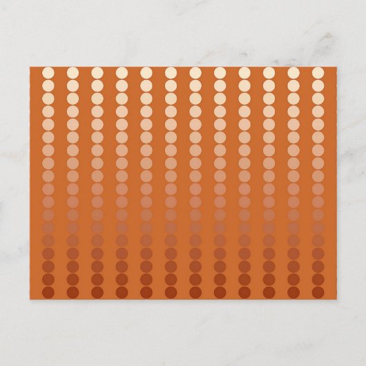Carte Postale Points satinés - rouille et cuivre (Devant)
