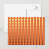 Carte Postale Points satinés - rouille et or (Devant / Derrière)