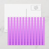 Carte Postale Points satinés - teintes d'orchidée (Devant / Derrière)