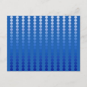 Carte Postale Points satinés - tons bleu acier