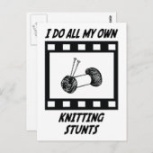 Carte Postale Points tricots (Devant / Derrière)