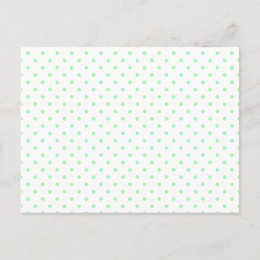 Carte Postale Points verts menthe (Devant)