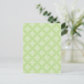Carte Postale Points verts plats et Motif ovale (Debout devant)