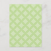 Carte Postale Points verts plats et Motif ovale (Devant)