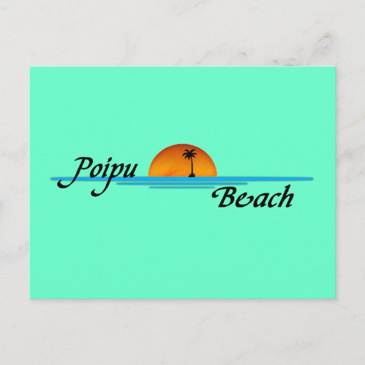 Carte postale Poipu Beach Sunset (Devant)
