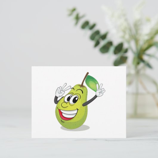 Carte Postale poire (Debout devant)