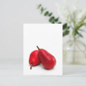 Carte Postale Poire rouge (Debout devant)