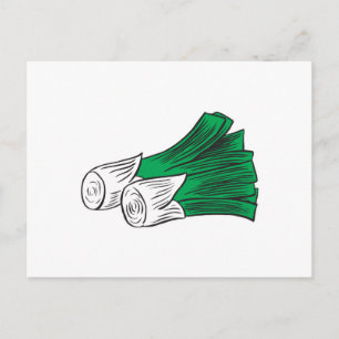 Carte Postale poireaux