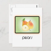 Carte Postale Poires (Devant / Derrière)