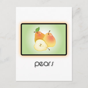 Carte Postale Poires