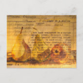 Carte Postale Poires Mixtes Collage (Devant)