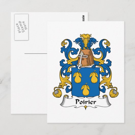 Carte Postale Poirier (Devant / Derrière)