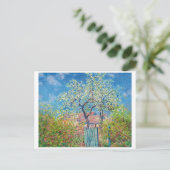 Carte Postale Poirier en fleurs, Monet (Debout devant)