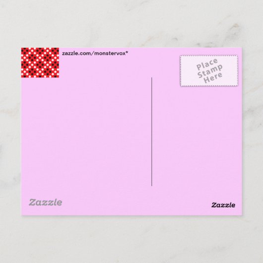 Carte Postale Pois (Dos)