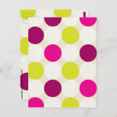 Carte postale pois (Devant / Derrière)