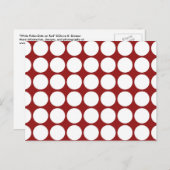 Carte Postale Pois blancs en rouge (Devant / Derrière)