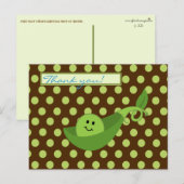 Carte Postale Pois dans un Baby shower de  de Pod Boy Merci (Devant / Derrière)