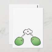 Carte Postale Pois dans un pois (Devant / Derrière)