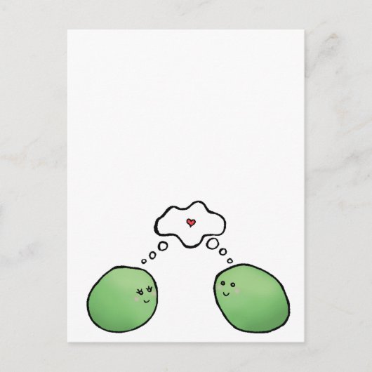 Carte Postale Pois dans un pois (Devant)