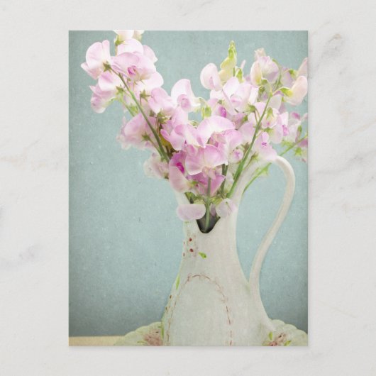 Carte Postale Pois doux en Vase antique (Devant)