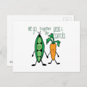 Carte Postale Pois et carottes (Devant / Derrière)
