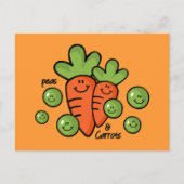Carte Postale Pois Et Carottes (Devant)