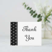 Carte Postale Pois noirs et blancs (Debout devant)