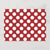 Carte Postale Pois rouges, Motif à points polka, points, pointil (Devant)