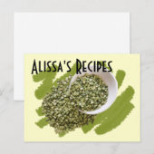 Carte Postale Pois vert séché déversé photo personnalisée (Devant / Derrière)