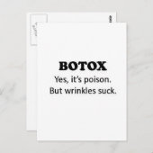 Carte Postale Poison botox (Devant / Derrière)