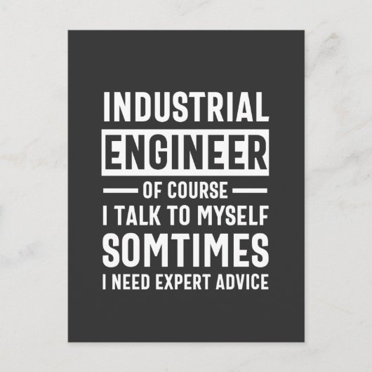 Carte Postale Poison de Funny Industrial Engineer (Devant)