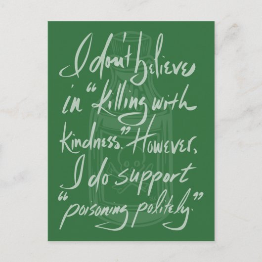 Carte Postale Poisoning Politely (Devant)