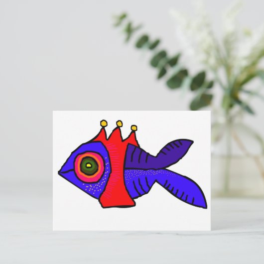 Carte Postale poisson (Debout devant)