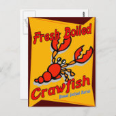 Carte Postale Poisson à crevettes fraîchement bouilli (Devant / Derrière)