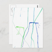 Carte Postale Poisson à gelée cool (Devant / Derrière)