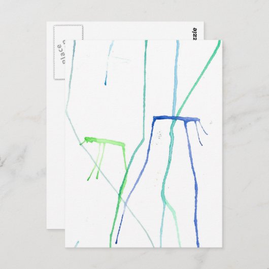 Carte Postale Poisson à gelée cool (Devant / Derrière)