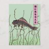 Carte Postale Poisson À Un Chat (Devant)