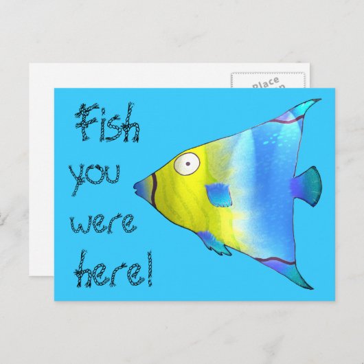 Carte Postale Poisson ange (Devant / Derrière)