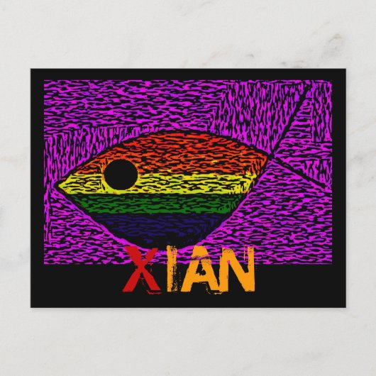 Carte Postale Poisson arc-en-ciel (Devant)