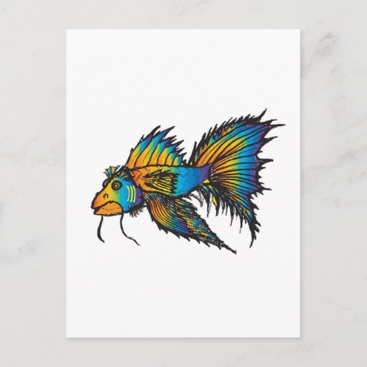 Carte Postale Poisson arc-en-ciel (Devant)