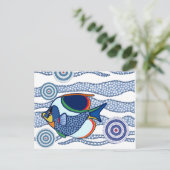 Carte Postale Poisson autochtone Dot Art-01 (Debout devant)