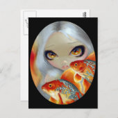 Carte postale "Poisson bijoux : argent et or" (Devant / Derrière)