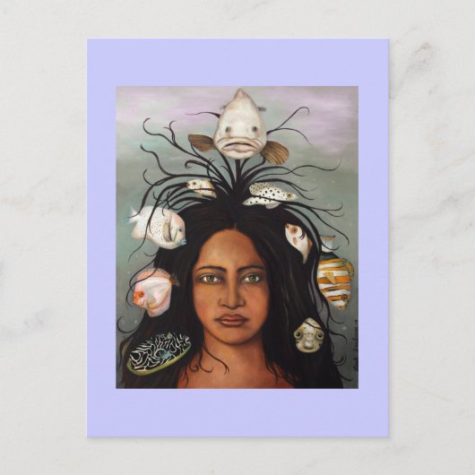 Carte Postale Poisson blanc (Devant)
