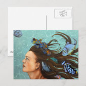 Carte Postale Poisson bleu (Devant / Derrière)