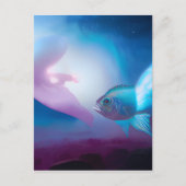 Carte Postale Poisson bleu (Devant)