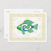 Carte Postale Poisson celtique (Devant / Derrière)