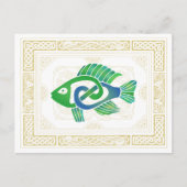 Carte Postale Poisson celtique (Devant)